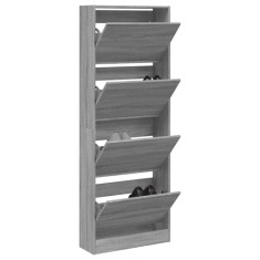vidaXL Pantofar, gri sonoma, 60x21x163,5 cm, lemn prelucrat 839908