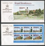 Gibraltar 1978 Silver coronation IMPERF. 2 FDC MNH DC.006