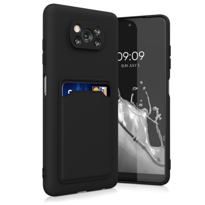 Husa pentru Xiaomi Poco X3 NFC / Poco X3 Pro, Silicon, Negru, 56050.47, kwmobile foto