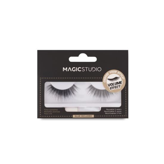 Set 2 gene vegane pentru volum Faux Mink Magic Studio 10011, Volume Effect, negre