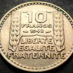 Moneda istorica 10 FRANCI / FRANCS - FRANTA, anul 1948 * cod 5125 B