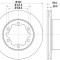 Disc frana VW GOLF V Variant (1K5) (2007 - 2009) KRIEGER 0950004081