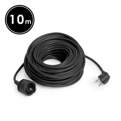 Cablu prelungitor de retea tip oscilant &amp;ndash; 10 m, 3 x 1,5 mm&amp;sup2;, negru Best CarHome foto