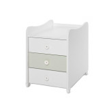 Mobilier Maxi Plus 167x72x105 cm transformabil White Milky Green, Lorelli