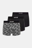 Levi&#039;s boxeri 3-pack bărbați, culoarea negru, 37149-1033