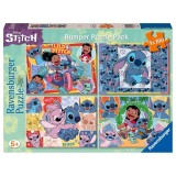 Cumpara ieftin Ravensburger - Puzzle Disney Stitch 4x100 piese