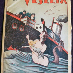 Revista ”VESELIA” – Nr. 48 / 1936, ilustratii erotice art deco. ilustrator Balan