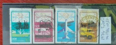 TS21 - Timbre serie DDR - 1974 Mi1984-1987 Transport Maritim Aviatie Trenuri