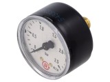 Manometru PNEUMAT 203, 0-2.5 bar, 50mm, Carcasa Metalica, Conexiune G1/4, Clasa 1.6