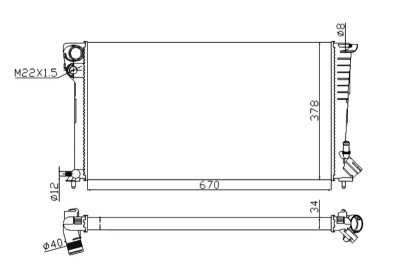 NRF 509510A Economy Class Radiator, racire motor foto