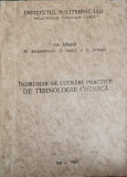 INDRUMAR DE LUCRARI PRACTICE DE TEHNOLOGIE CHIMICA-GH. MIHAILA, M. ALEXANDROAEI, D. GANJU, D. DRAGNA