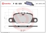 BREMBO P 65 020 PRIME LINE set placute frana disc