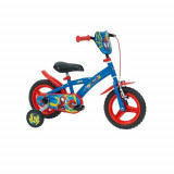 Bicicleta pentru copii SpiderMan, roti 12inch, Albastru/Rosu, Huffy