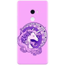 Husa silicon pentru Xiaomi Mi Mix 2, Purple Unicorn foto