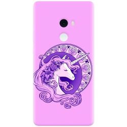 Husa silicon pentru Xiaomi Mi Mix 2, Purple Unicorn