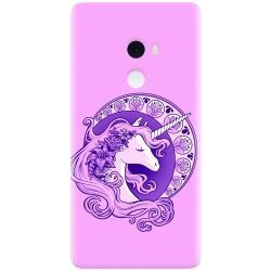 Husa silicon pentru Xiaomi Mi Mix 2, Purple Unicorn