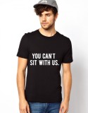 Tricou Sit With Us - Negru - M, THEICONIC