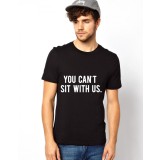 Tricou Sit With Us - Negru - L