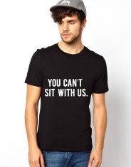 Tricou Sit With Us - Negru - L
