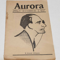 Carte revista Nov. 1939 - AURORA - D. Armand Calinescu