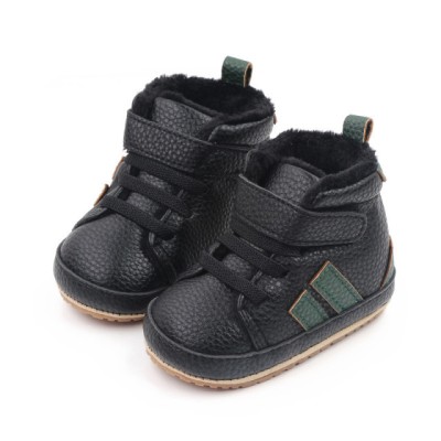 Ghetute negre imblanite pentru baietei (Marime Disponibila: 3-6 luni (Marimea foto