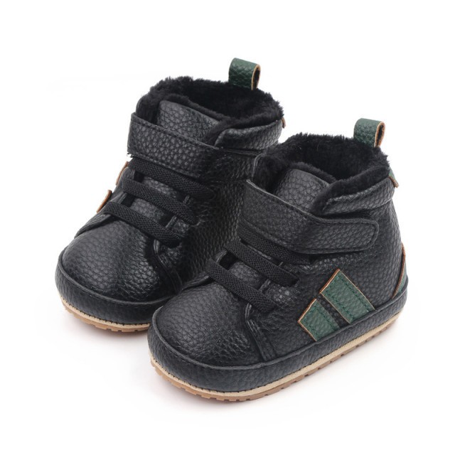 Ghetute negre imblanite pentru baietei (Marime Disponibila: 3-6 luni (Marimea