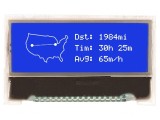 Afişaj LCD Grafic 128x32 COG STN Negative Albastru 3VDC