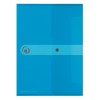 Mapa pp a4 eotg inchidere cu capsa, albastru transparent, capacitate 20mm, Herlitz