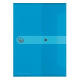 Mapa pp a4 eotg inchidere cu capsa, albastru transparent, capacitate 20mm, Herlitz