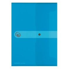 Mapa pp a4 eotg inchidere cu capsa, albastru transparent, capacitate 20mm