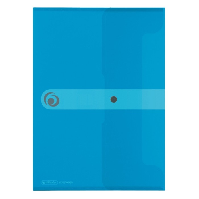 Mapa pp a4 eotg inchidere cu capsa, albastru transparent, capacitate 20mm