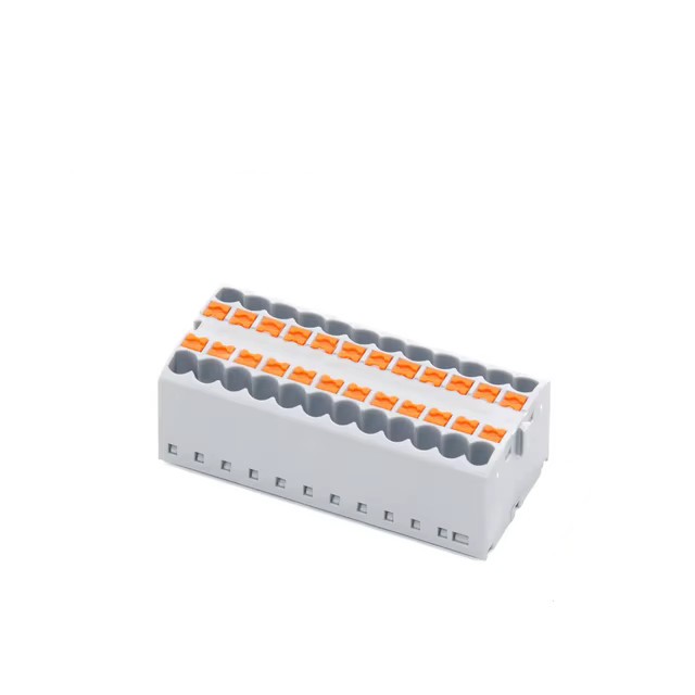 Conectori 225-24 PTFIX 2.5mm pe sina DIN