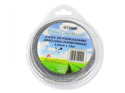 Coarda taiere pentru masini de tuns iarba, ondulata, din plastic otelit, 3mm x 15m foto