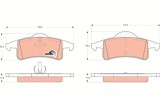 TRW GDB4127 COTEC set placute frana,frana disc