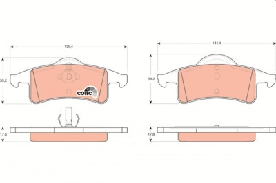 TRW GDB4127 COTEC set placute frana,frana disc foto