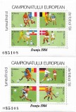 Colitele Turneul final al C. E. de Fotbal (2 blocuri cu ac. nr.), 1984 - NEOBL., Sport, Nestampilat