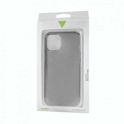 Husa de protectie Vetter pentru iPhone 12 Pro Max, Soft Touch Ultra Slim, Black foto
