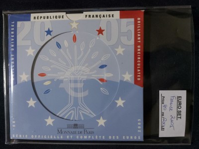 Franța 2005 - Set complet de euro bancar de la 1 cent la 2 euro foto