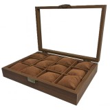 Cumpara ieftin Cutie de Lemn Premium pentru Depozitarea Ceasurilor &ndash; 12 Compartimente (Model