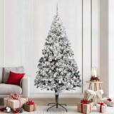 VidaXL Brad de Crăciun artificial cu 300 LED Verde 240 x 150 cm 3396982