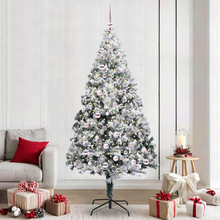 vidaXL Brad de Crăciun artificial cu 300 LED Verde 240 x 150 cm 3396982