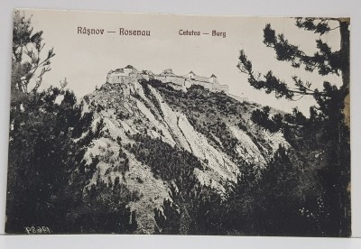 CETATEA RASNOV , ROSENAU , CARTE POSTALA , INTERBELICA foto