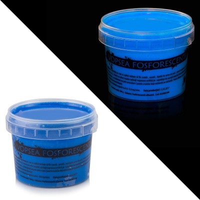 Vopsea glow in the dark fosforescenta care lumineaza albastru - 100 g foto