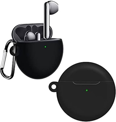 Husa compatibila cu castile wireless Huawei FreeBuds 4, culoarea neagra cu carlig prindere foto