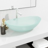 vidaXL Chiuvetă din sticlă securizată, 54,5x35x15,5 cm, mată