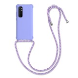 Husa pentru Xiaomi Mi Note 10 Lite, Silicon, Mov, 53157.108, Textil, Carcasa