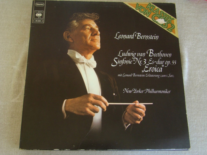 BEETHOVEN - Simfonia Nr. 3 Eroica Leonard Bernstein - Vinil CBS