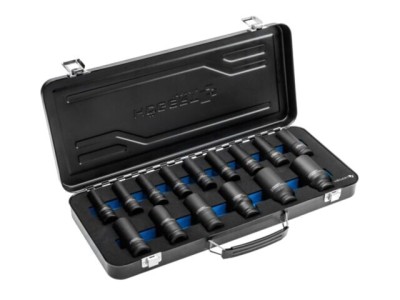 Set chei tubulară cu impact H&amp;Ouml;GERT TECHNIK, fixare 1/2&amp;quot;, 15 buc. foto