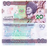 Turkmenistan 20 Manat 2020 Comemorativa P-45 UNC