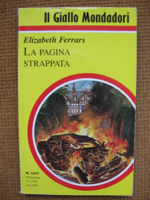 Elizabeth Ferrars - La pagina strappata (in limba italiana) foto